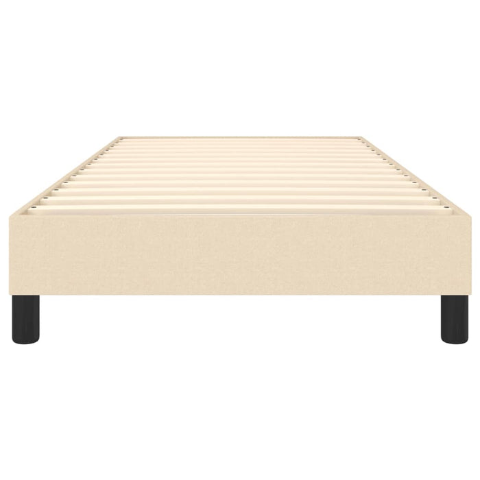 Boxspringbett Creme 90x190 cm Stoff