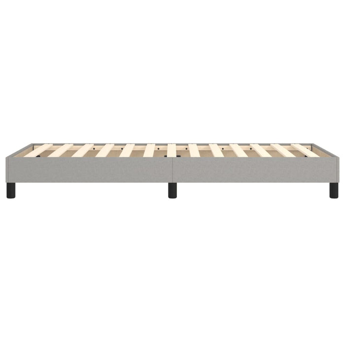 Boxspringbett Hellgrau 90x200 cm Stoff