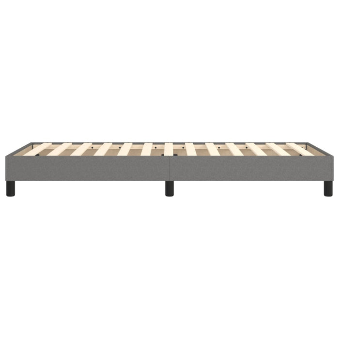 Boxspringbett Dunkelgrau 90x200 cm Stoff