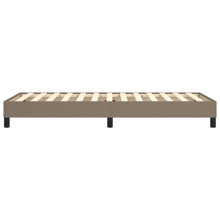 Boxspringbett Taupe 90x200 cm Stoff