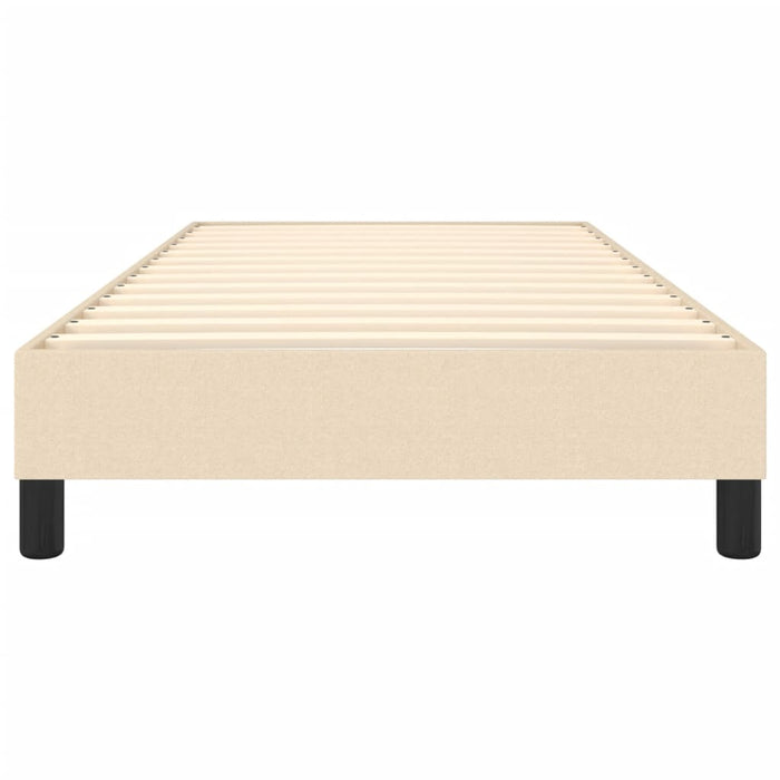 Boxspringbett Creme 90x200 cm Stoff