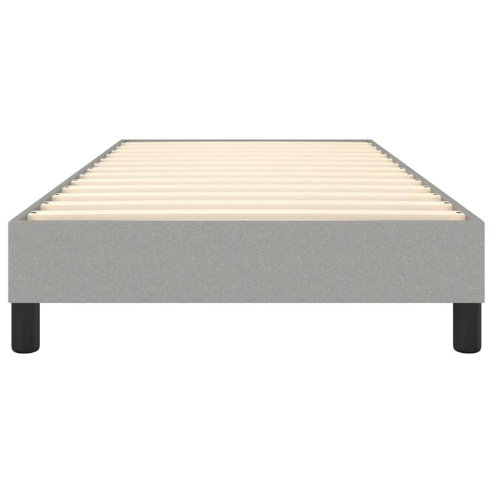 Boxspringbett Hellgrau 100x200 cm Stoff
