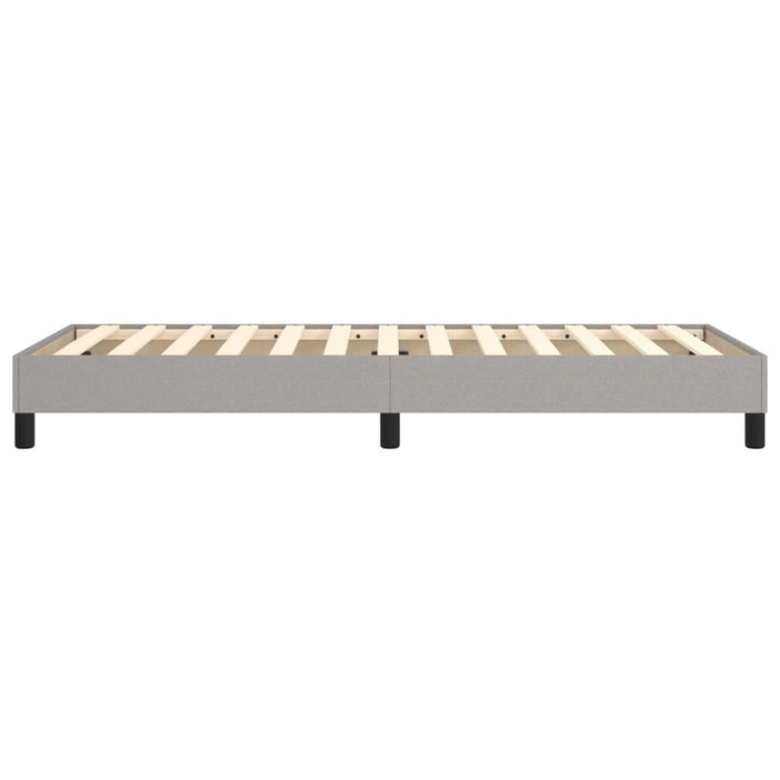 Boxspringbett Hellgrau 100x200 cm Stoff