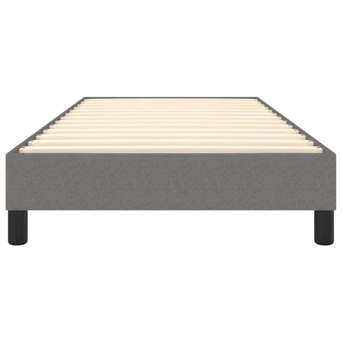 Boxspringbett Dunkelgrau 100x200 cm Stoff