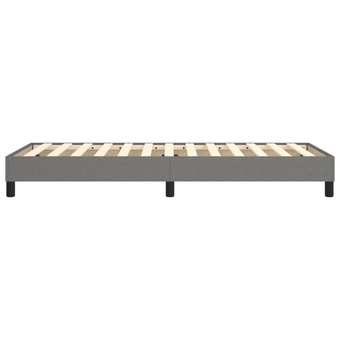 Boxspringbett Dunkelgrau 100x200 cm Stoff