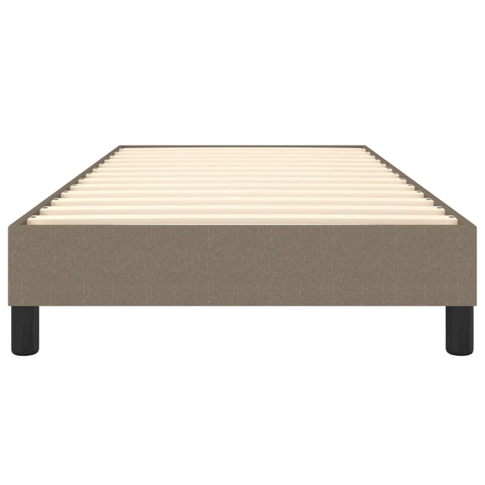 Boxspringbett Taupe 100x200 cm Stoff