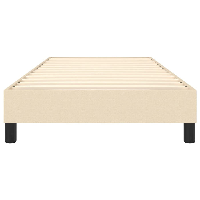 Boxspringbett Creme 100x200 cm Stoff