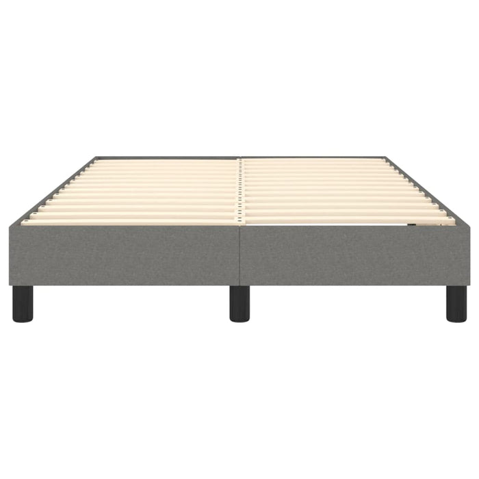 Boxspringbett Dunkelgrau 120x200 cm Stoff