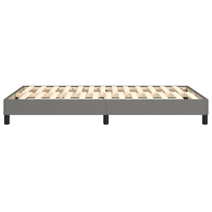 Boxspringbett Dunkelgrau 120x200 cm Stoff