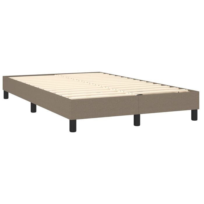 Boxspringbett Taupe 120x200 cm Stoff