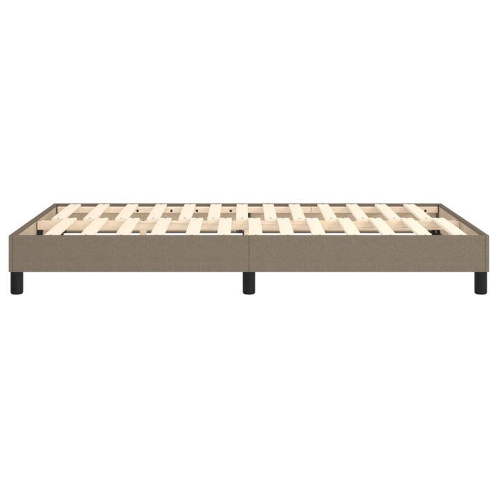 Boxspringbett Taupe 120x200 cm Stoff