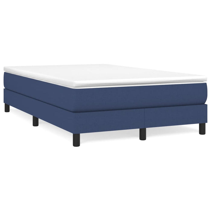 Boxspringbett Blau 120x200 cm Stoff
