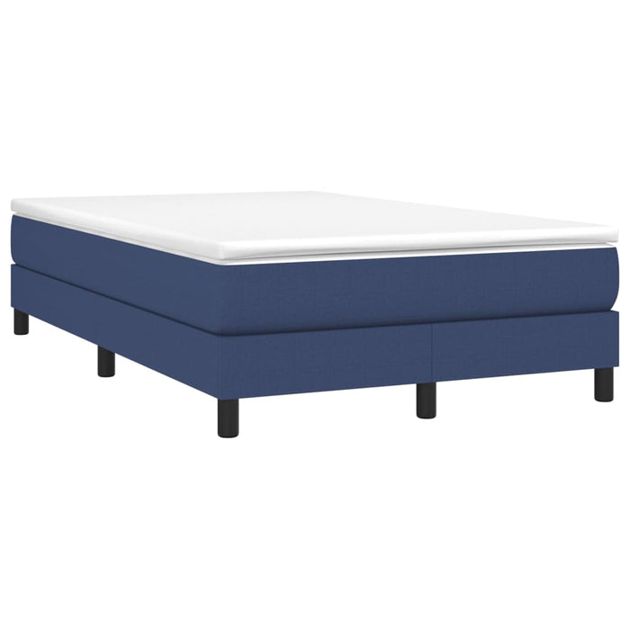 Boxspringbett Blau 120x200 cm Stoff