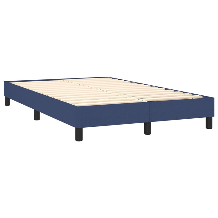 Boxspringbett Blau 120x200 cm Stoff