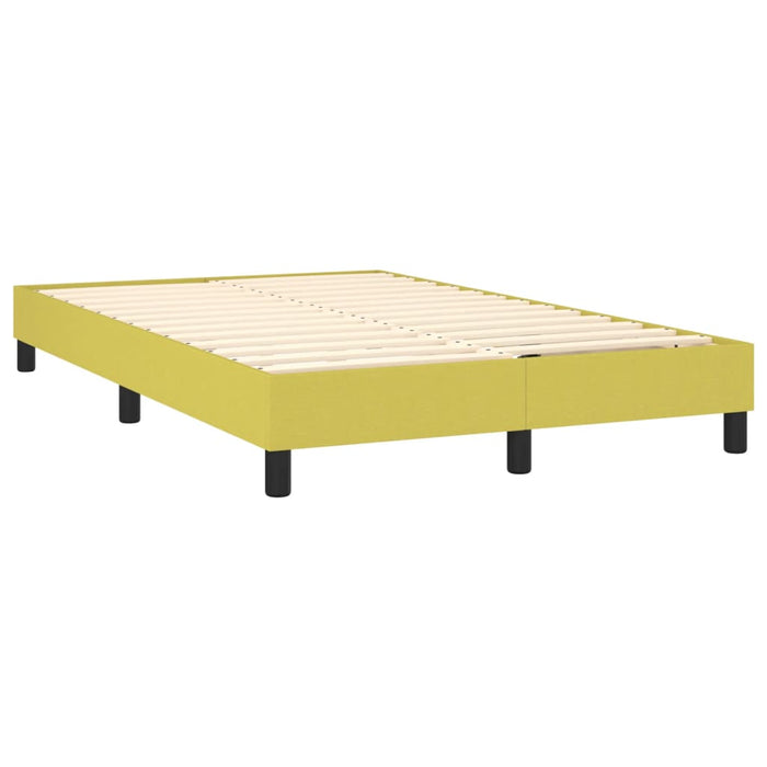 Boxspringbett Grün 120x200 cm Stoff