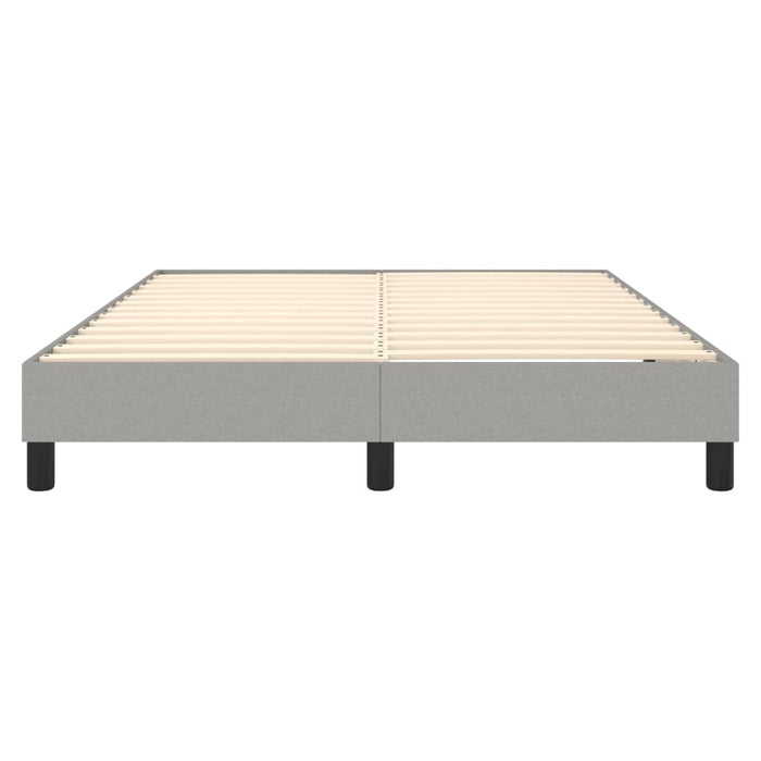 Boxspringbett Hellgrau 140x190 cm Stoff