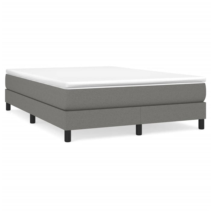 Boxspringbett Dunkelgrau 140x190 cm Stoff