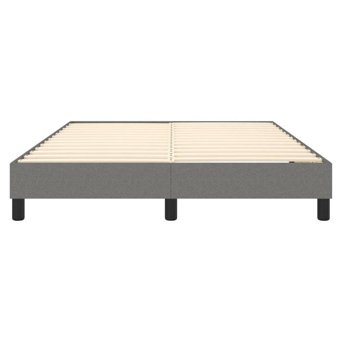 Boxspringbett Dunkelgrau 140x190 cm Stoff