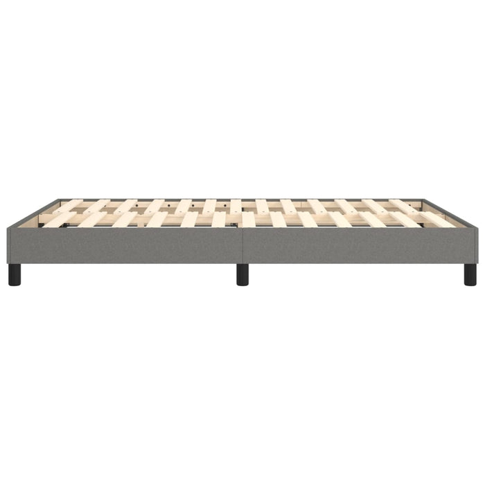 Boxspringbett Dunkelgrau 140x190 cm Stoff