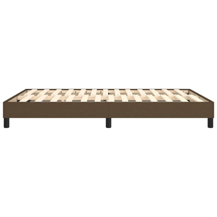 Boxspringbett Dunkelbraun 140x190 cm Stoff