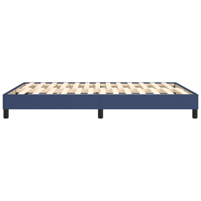 Boxspringbett Blau 140x190 cm Stoff