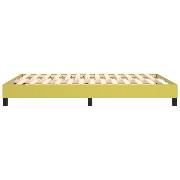 Boxspringbett Grün 140x190 cm Stoff