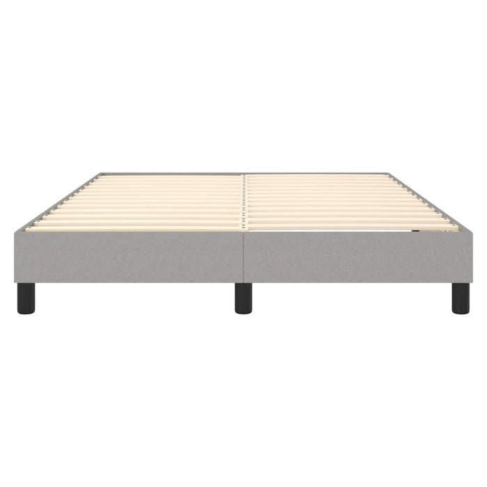 Boxspringbett Hellgrau 140x200 cm Stoff