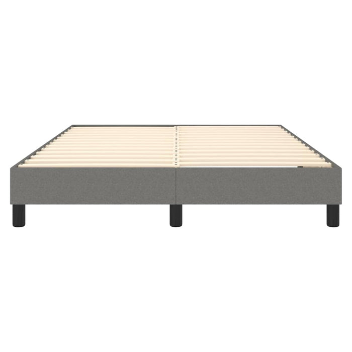 Boxspringbett Dunkelgrau 140x200 cm Stoff