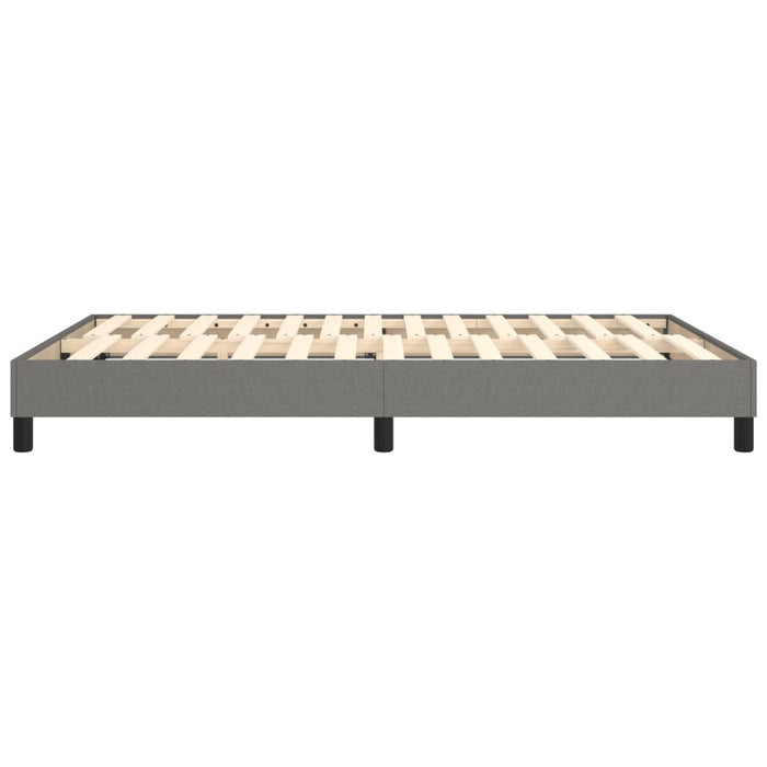 Boxspringbett Dunkelgrau 140x200 cm Stoff