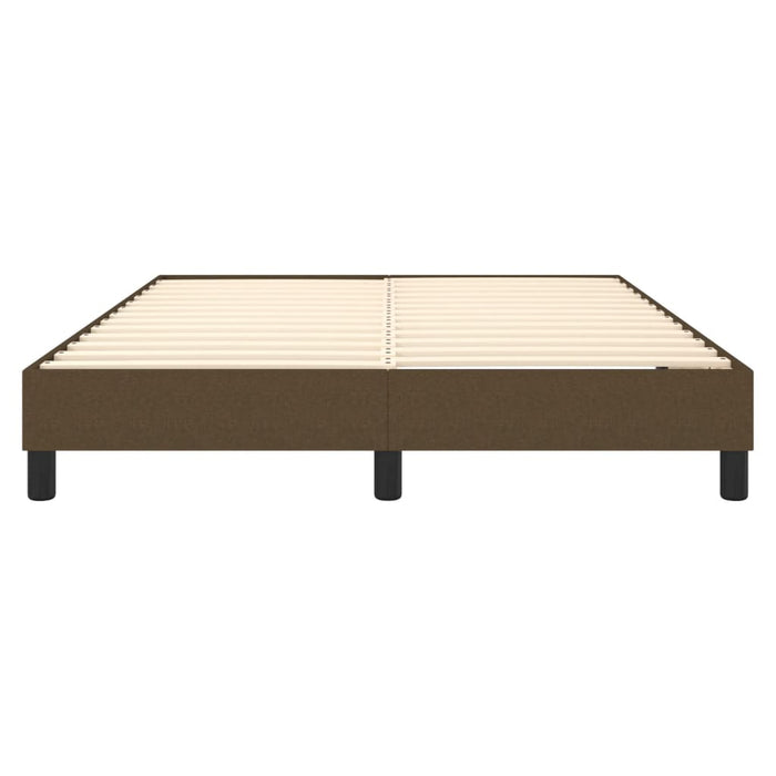 Boxspringbett Dunkelbraun 140x200 cm Stoff