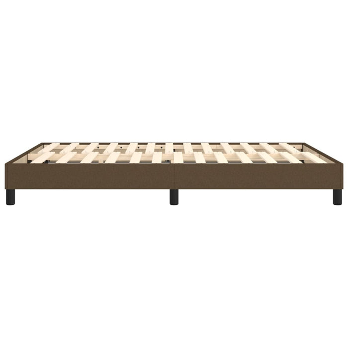Boxspringbett Dunkelbraun 140x200 cm Stoff