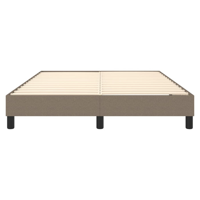 Boxspringbett Taupe 140x200 cm Stoff