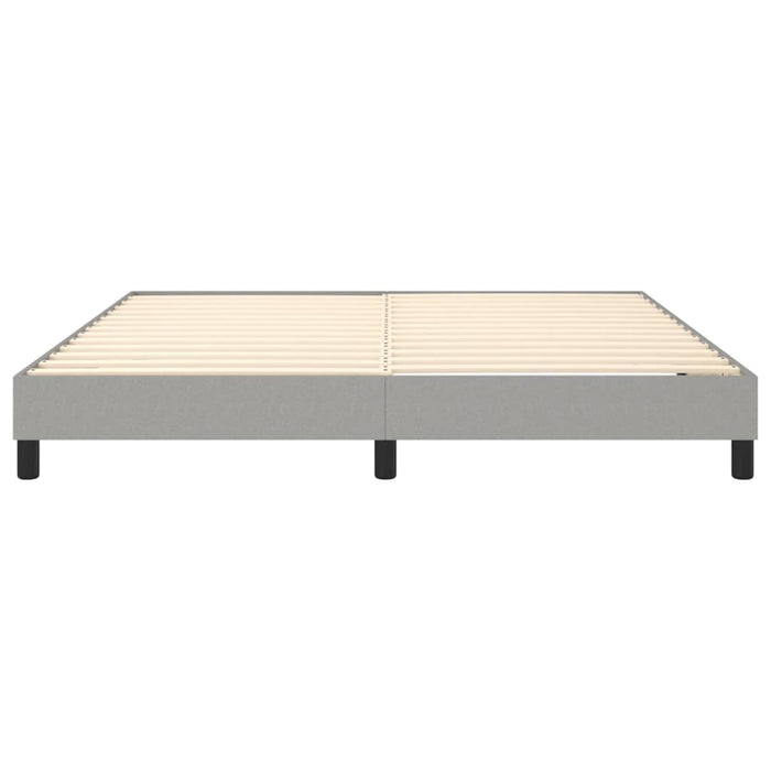 Boxspringbett Hellgrau 160x200 cm Stoff