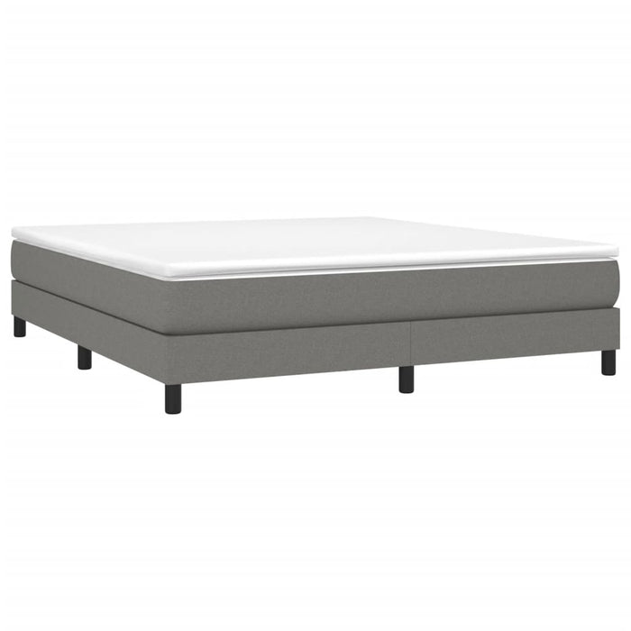 Boxspringbett Dunkelgrau 160x200 cm Stoff