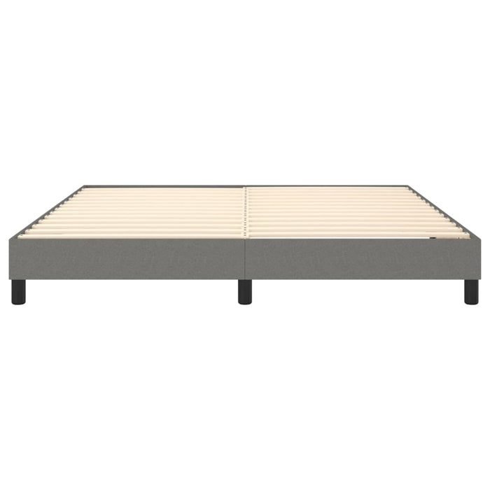 Boxspringbett Dunkelgrau 160x200 cm Stoff