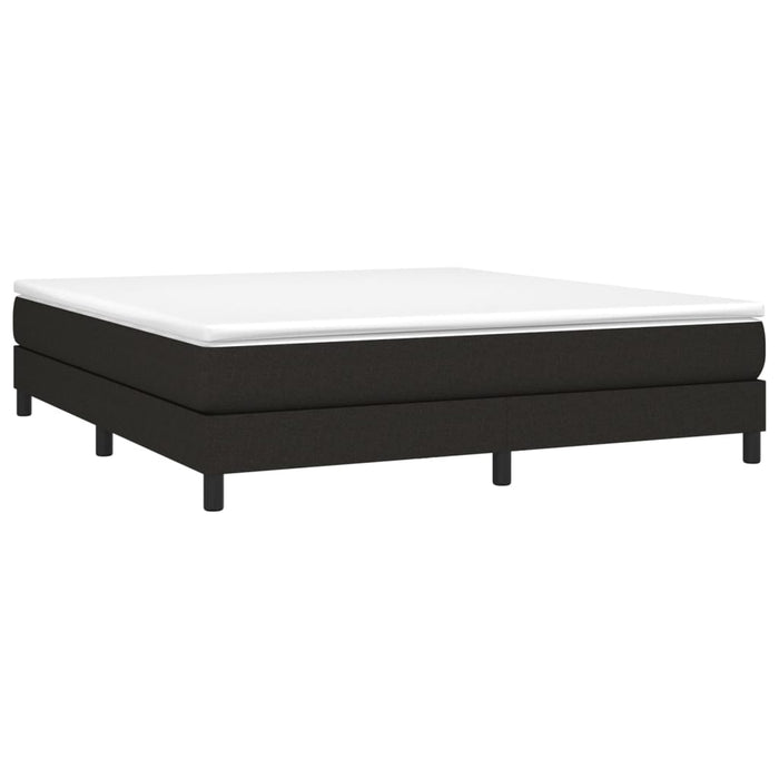 Boxspringbett Schwarz 160x200 cm Stoff