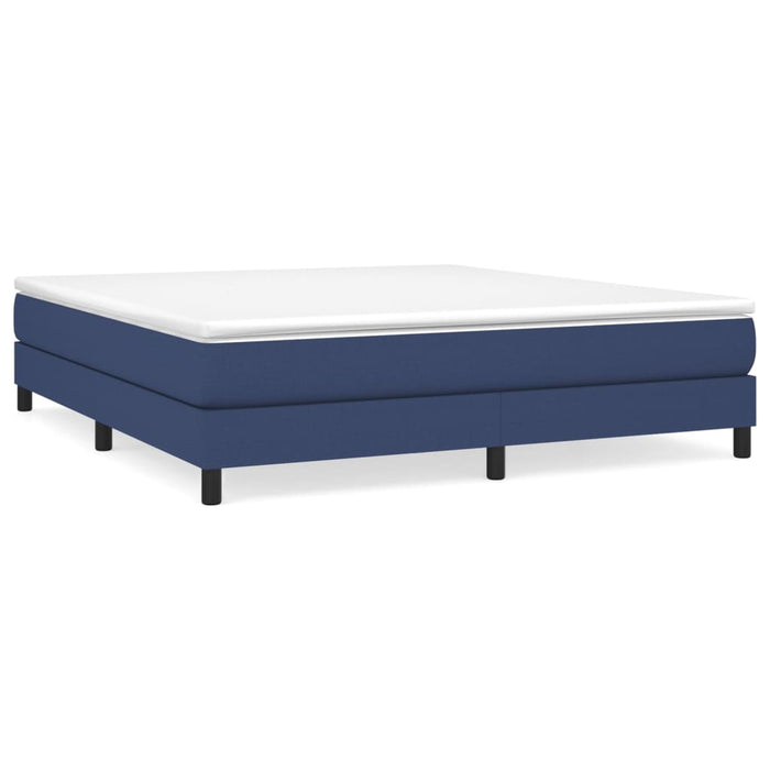 Boxspringbett Blau 160x200 cm Stoff