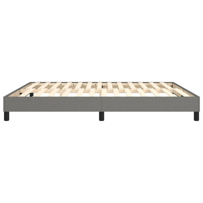 Boxspringbett Dunkelgrau 180x200 cm Stoff