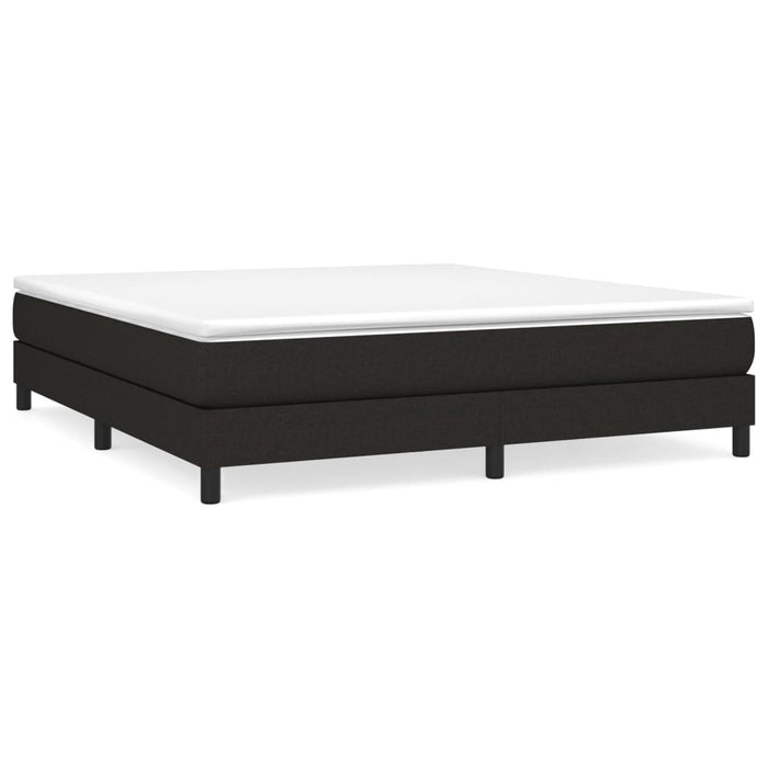 Boxspringbett Schwarz 180x200 cm Stoff
