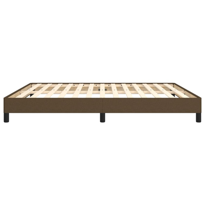 Boxspringbett Dunkelbraun 180x200 cm Stoff