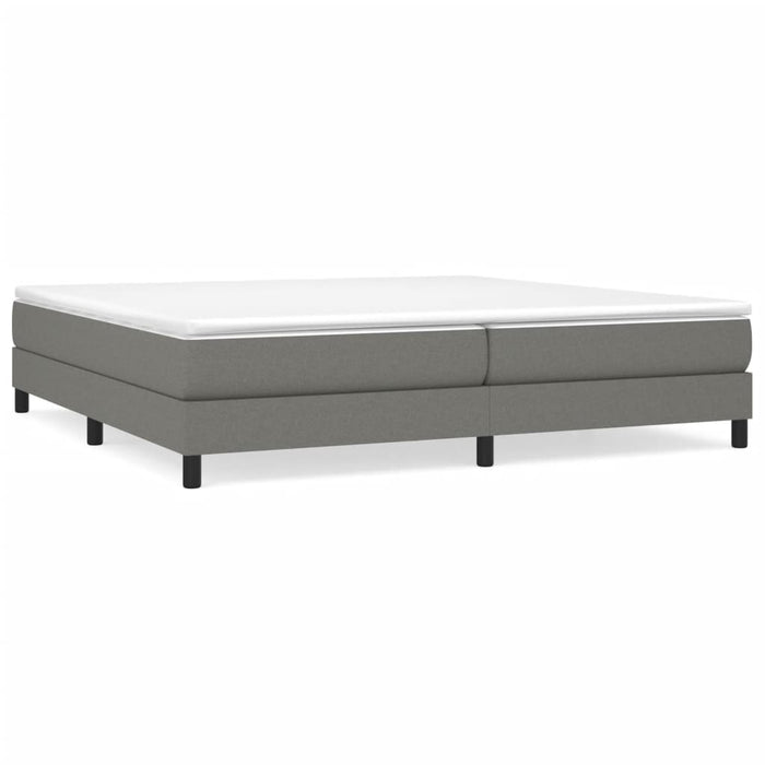 Boxspringbett Dunkelgrau 200x200 cm Stoff