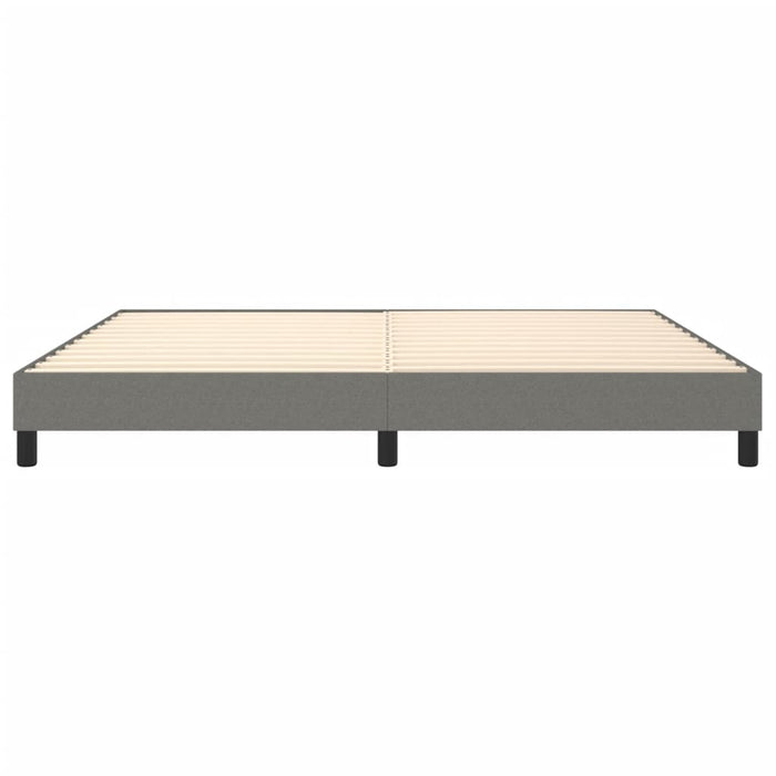 Boxspringbett Dunkelgrau 200x200 cm Stoff