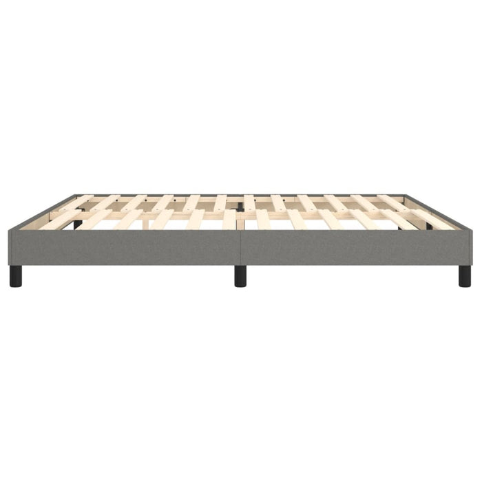 Boxspringbett Dunkelgrau 200x200 cm Stoff