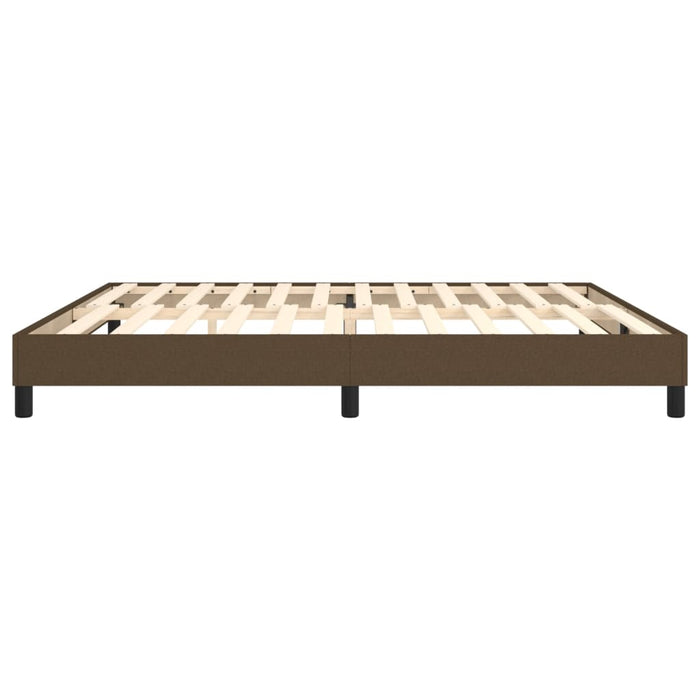 Boxspringbett Dunkelbraun 200x200 cm Stoff