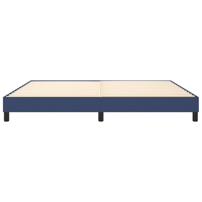 Boxspringbett Blau 200x200 cm Stoff