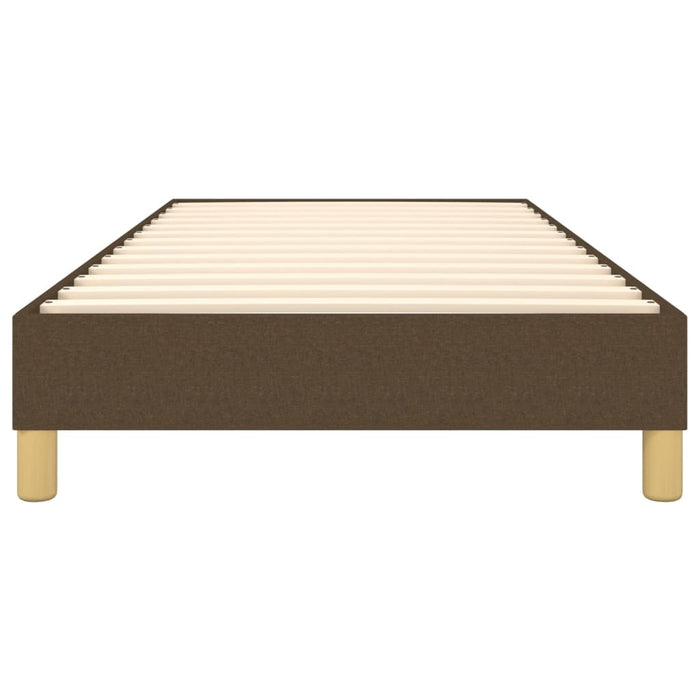 Boxspringbett Dunkelbraun 80x200 cm Stoff