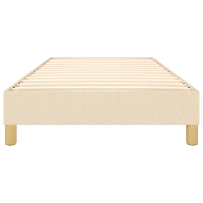 Boxspringbett Creme 80x200 cm Stoff