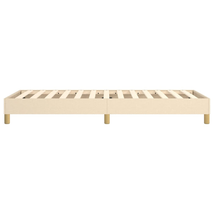 Boxspringbett Creme 80x200 cm Stoff
