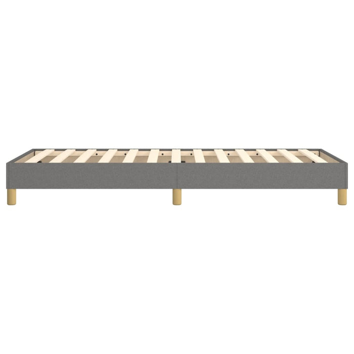 Boxspringbett Dunkelgrau 90x190 cm Stoff