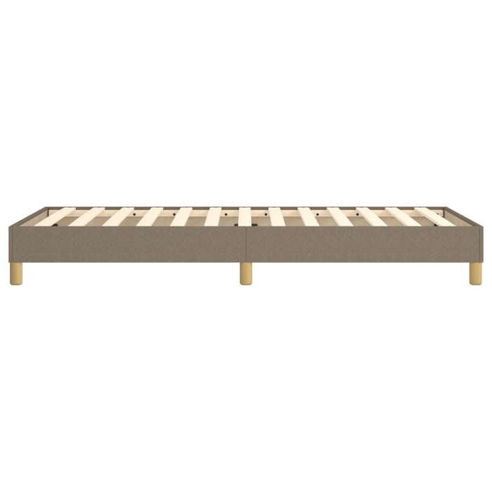 Boxspringbett Taupe 90x190 cm Stoff